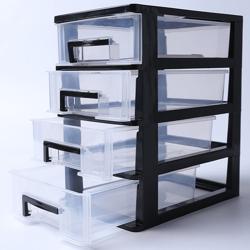Vertical Filing Cabinet Transparent Drawers Plastic Modern Filing Cabinet Clearhalo 'Filing Cabinets' 'filling_cabinets' 'furn' 'furn_filling_cabinets' 'Furniture' 'Office Furniture' 6918380