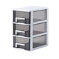 Vertical Filing Cabinet Transparent Drawers Plastic Modern Filing Cabinet 6.7"L x 9.4"W x 11.8"H Black-White Clearhalo 'Filing Cabinets' 'filling_cabinets' 'furn' 'furn_filling_cabinets' 'Furniture' 'Office Furniture' 6918381