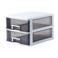 Vertical Filing Cabinet Transparent Drawers Plastic Modern Filing Cabinet 9.8"L x 13.4"W x 8.7"H Black-White Clearhalo 'Filing Cabinets' 'filling_cabinets' 'furn' 'furn_filling_cabinets' 'Furniture' 'Office Furniture' 6918393