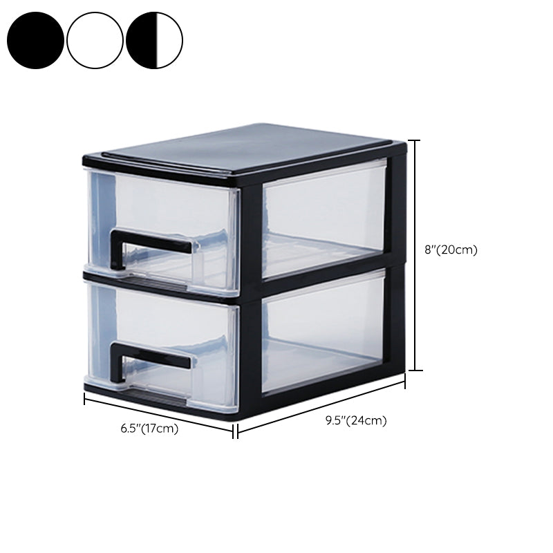 Vertical Filing Cabinet Transparent Drawers Plastic Modern Filing Cabinet Clearhalo 'Filing Cabinets' 'filling_cabinets' 'furn' 'furn_filling_cabinets' 'Furniture' 'Office Furniture' 6918399