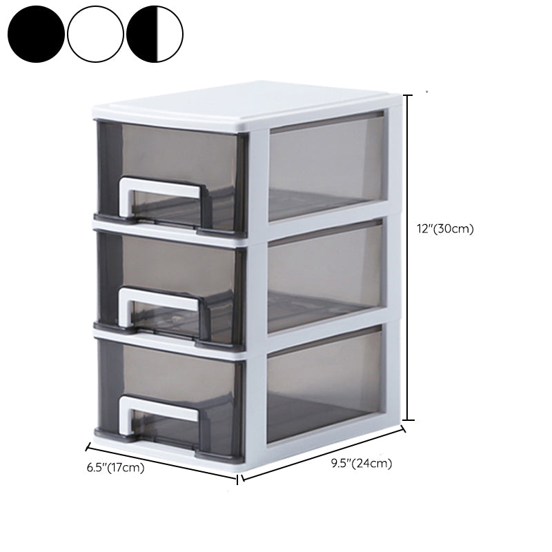 Vertical Filing Cabinet Transparent Drawers Plastic Modern Filing Cabinet Clearhalo 'Filing Cabinets' 'filling_cabinets' 'furn' 'furn_filling_cabinets' 'Furniture' 'Office Furniture' 6918400