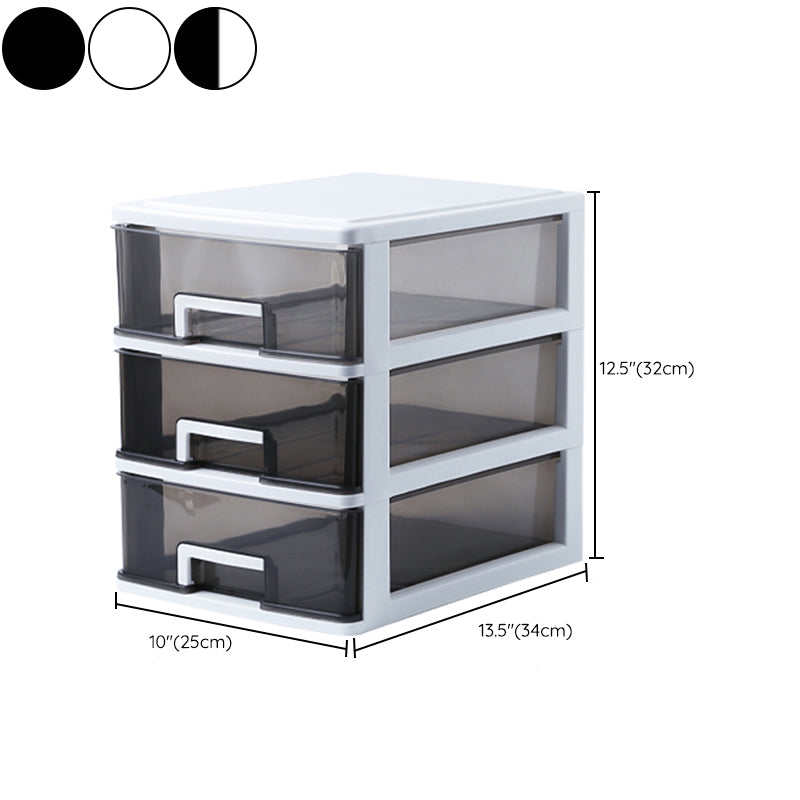 Vertical Filing Cabinet Transparent Drawers Plastic Modern Filing Cabinet Clearhalo 'Filing Cabinets' 'filling_cabinets' 'furn' 'furn_filling_cabinets' 'Furniture' 'Office Furniture' 6918403
