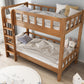Solid Wood Bunk Bed Modern Natural Rubberwood Bed with Headboard Clearhalo 'Bedroom Furniture' 'Beds' 'furn' 'furn_beds' 'Furniture' 6918442