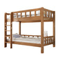 Solid Wood Bunk Bed Modern Natural Rubberwood Bed with Headboard Clearhalo 'Bedroom Furniture' 'Beds' 'furn' 'furn_beds' 'Furniture' 6918444