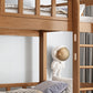 Solid Wood Bunk Bed Modern Natural Rubberwood Bed with Headboard Clearhalo 'Bedroom Furniture' 'Beds' 'furn' 'furn_beds' 'Furniture' 6918448