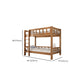 Solid Wood Bunk Bed Modern Natural Rubberwood Bed with Headboard Clearhalo 'Bedroom Furniture' 'Beds' 'furn' 'furn_beds' 'Furniture' 6918450