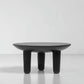 Black Finish Wood 3 Legs Cocktail Table 2-Piece Round Coffee Table Set Clearhalo 'Coffee & Accent Tables' 'Coffee Tables' 'coffee_tables' 'furn' 'furn_coffee_tables' 'Furniture' 'Living Room Furniture' 6918468