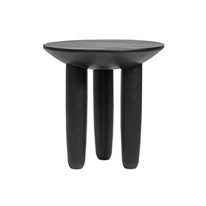Black Finish Wood 3 Legs Cocktail Table 2-Piece Round Coffee Table Set 22"L x 22"W x 18"H Clearhalo 'Coffee & Accent Tables' 'Coffee Tables' 'coffee_tables' 'furn' 'furn_coffee_tables' 'Furniture' 'Living Room Furniture' 6918475