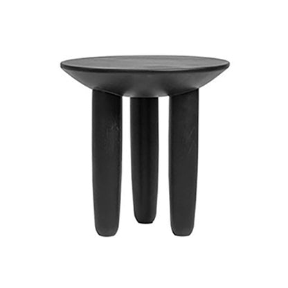 Black Finish Wood 3 Legs Cocktail Table 2-Piece Round Coffee Table Set 22"L x 22"W x 18"H Clearhalo 'Coffee & Accent Tables' 'Coffee Tables' 'coffee_tables' 'furn' 'furn_coffee_tables' 'Furniture' 'Living Room Furniture' 6918475