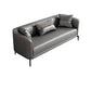 Modern Style Fabric Settee with Four Legs Apartment Sofa with Bolster Pillows Grey Tech Cloth Clearhalo 'furn' 'furn_sofas' 'Furniture' 'Living Room Furniture' 'Sofa' 'sofas' 6918500
