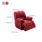 Teatro in tessuto contemporaneo Recliner Power/Manuale Recliner Rocking