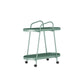 25.19" Tall 4 Legs Side Table with Metal Shelves Oval End Table Stand Green 1 Clearhalo 'Coffee & Accent Tables' 'End & Side Tables' 'end_side_tables' 'furn' 'furn_end_side_tables' 'Furniture' 'Living Room Furniture' 6918664