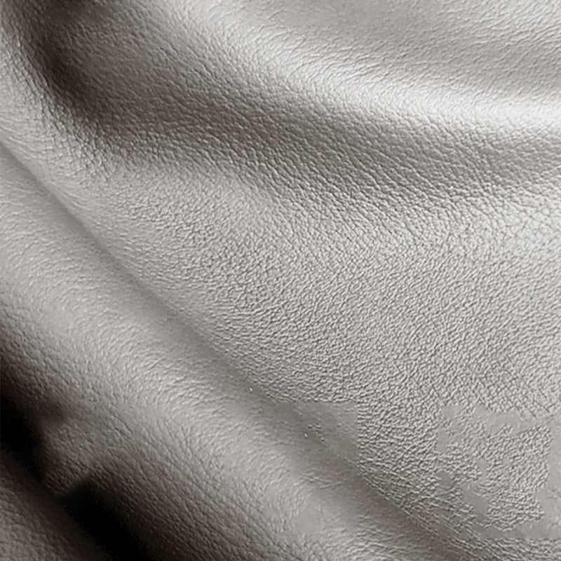 Genuine Leather Sofa Tuxedo Arm Contemporary Living Room Seating