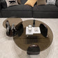Glass Top Coffee Table Contemporary 3 Legs Coffee Cocktail Table Clearhalo 'Coffee & Accent Tables' 'Coffee Tables' 'coffee_tables' 'furn' 'furn_coffee_tables' 'Furniture' 'Living Room Furniture' 6918827
