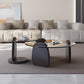 Glass Top Coffee Table Contemporary 3 Legs Coffee Cocktail Table Clearhalo 'Coffee & Accent Tables' 'Coffee Tables' 'coffee_tables' 'furn' 'furn_coffee_tables' 'Furniture' 'Living Room Furniture' 6918831
