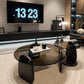 Glass Top Coffee Table Contemporary 3 Legs Coffee Cocktail Table Clearhalo 'Coffee & Accent Tables' 'Coffee Tables' 'coffee_tables' 'furn' 'furn_coffee_tables' 'Furniture' 'Living Room Furniture' 6918838