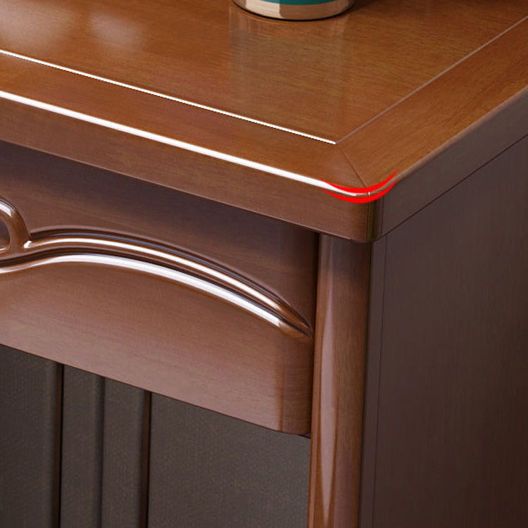 Mesa de tocador moderna y juego de taburetes escritorio de tocador de madera maciza para dormitorio