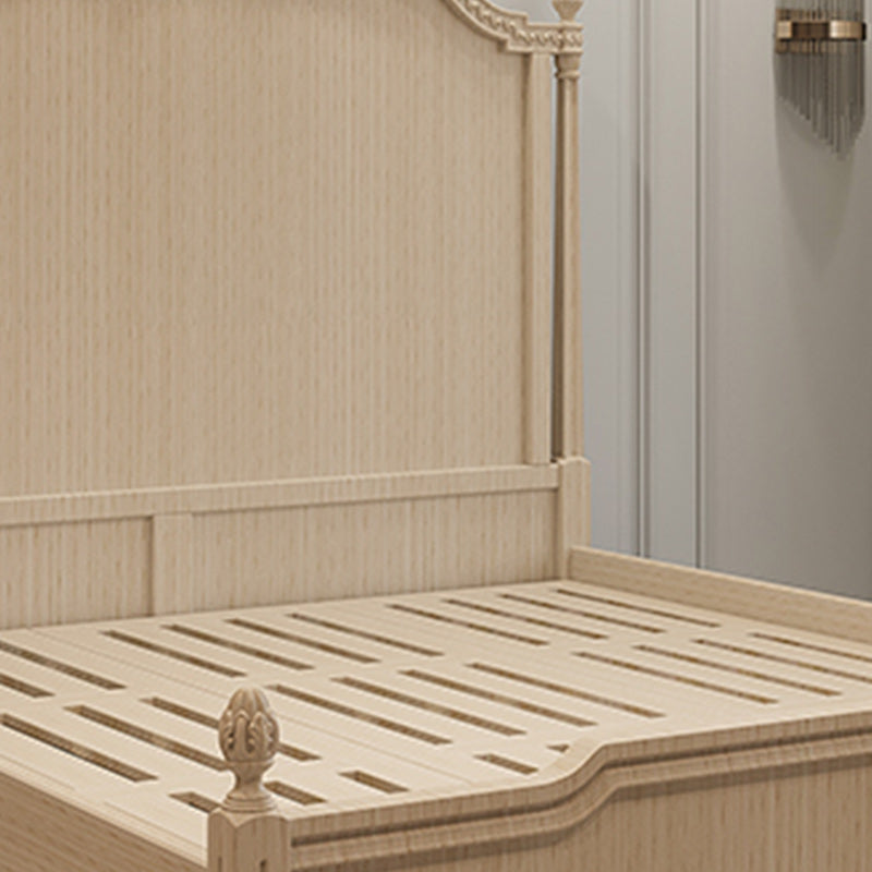 Echt lederen gestoffeerd standaardbed 63 "H paneelbed met opslag van lift omhoog