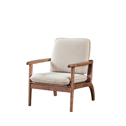 Fabric Sofa in Wooden with Wood Arm Contemporary Living Room Seating 1-Seater Sofa Cotton and Linen Clearhalo 'furn' 'furn_sofas' 'Furniture' 'Living Room Furniture' 'Sofa' 'sofas' 6918925