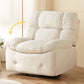Contemporary Fabric Recliner Tufted Standard Recliner with Adjustable Headrest