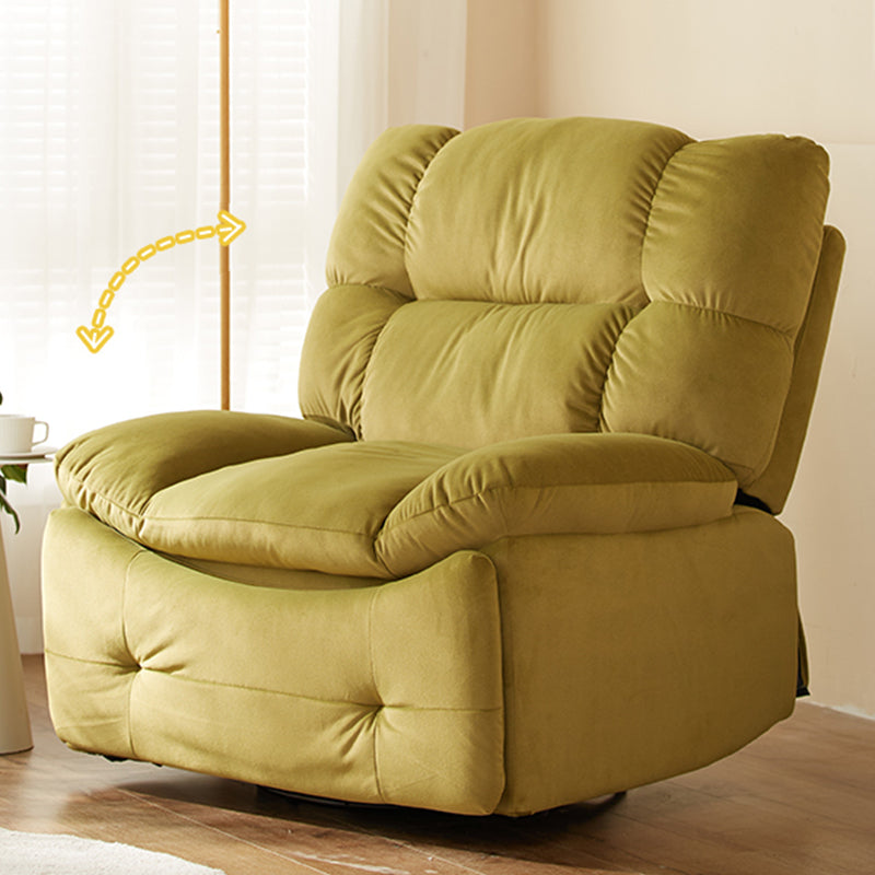 Hedendaagse stoffenrecliner getuft standaard recliner met verstelbare hoofdsteun