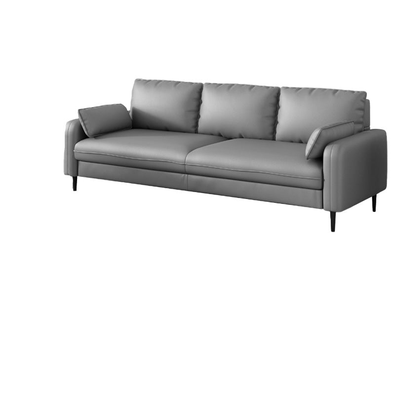 Setente de tela con cuatro patas Sofá contemporánea con almohadas de refuerzo