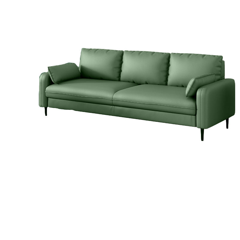 Setente de tela con cuatro patas Sofá contemporánea con almohadas de refuerzo