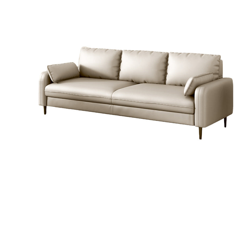 Setente de tela con cuatro patas Sofá contemporánea con almohadas de refuerzo