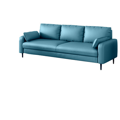 Setente de tela con cuatro patas Sofá contemporánea con almohadas de refuerzo