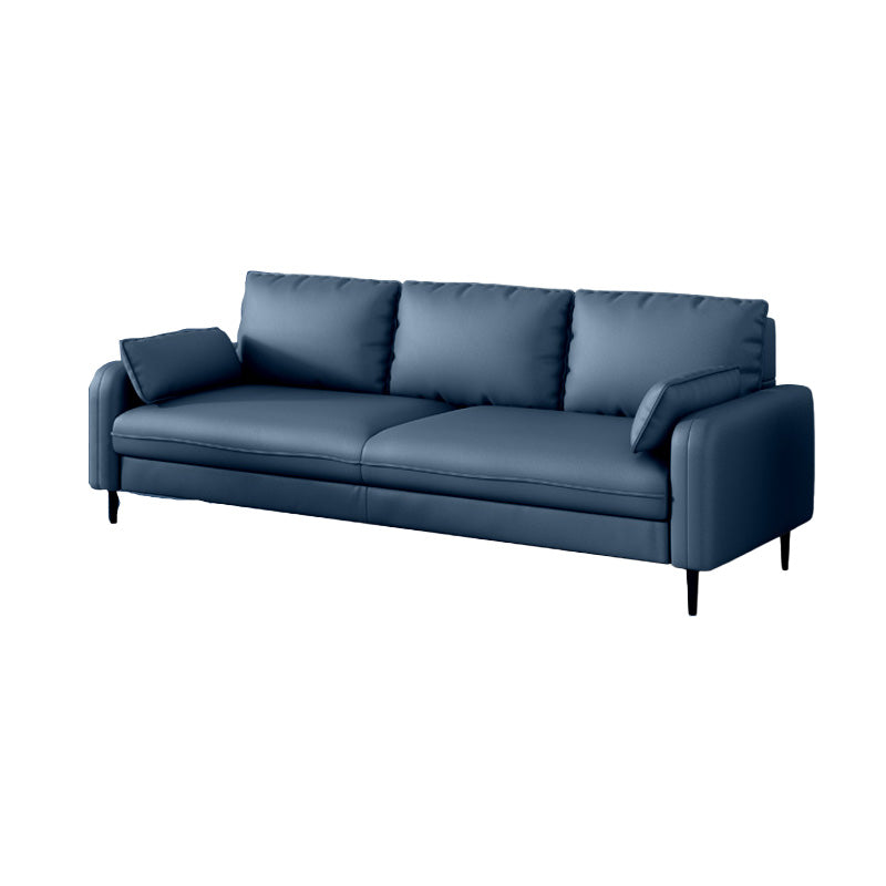 Setente de tela con cuatro patas Sofá contemporánea con almohadas de refuerzo