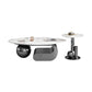 Slate Top Bunching Tables Abstract Coffee Cocktail Table with Storage Drawers Grey Clearhalo 'Coffee & Accent Tables' 'Coffee Tables' 'coffee_tables' 'furn' 'furn_coffee_tables' 'Furniture' 'Living Room Furniture' 6919162