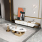 Slate Top Bunching Tables Abstract Coffee Cocktail Table with Storage Drawers Clearhalo 'Coffee & Accent Tables' 'Coffee Tables' 'coffee_tables' 'furn' 'furn_coffee_tables' 'Furniture' 'Living Room Furniture' 6919171