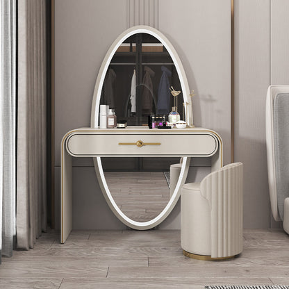 Magno de tocador de madera Juego de taburetes de tocador 1 cajón