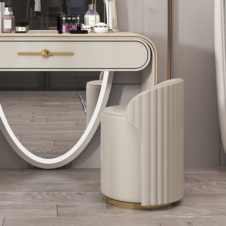 Magno de tocador de madera Juego de taburetes de tocador 1 cajón