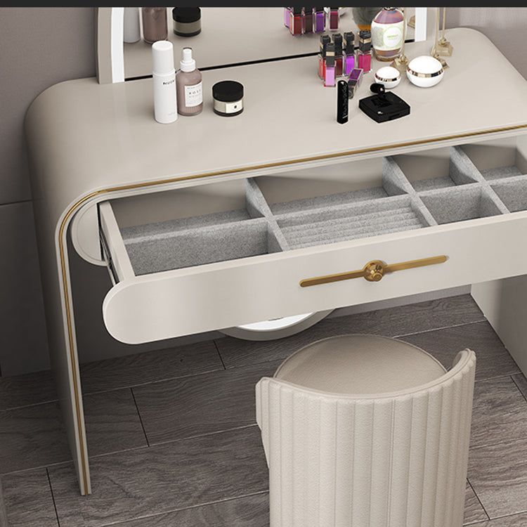 Magno de tocador de madera Juego de taburetes de tocador 1 cajón