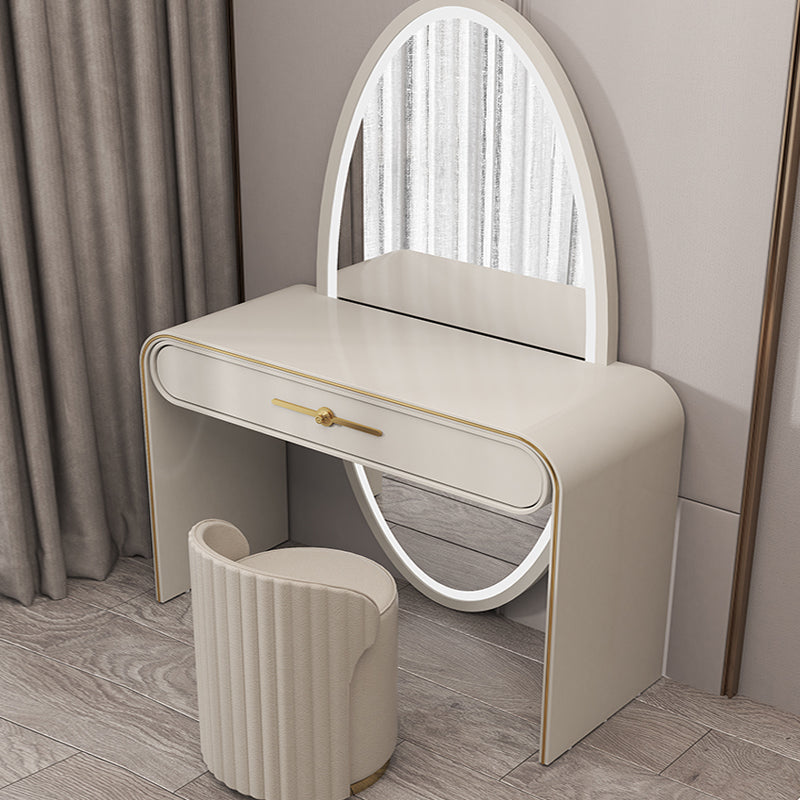 Magno de tocador de madera Juego de taburetes de tocador 1 cajón