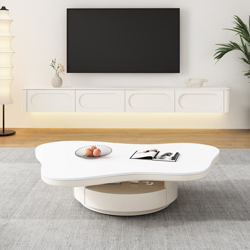 Slate Top Coffee Table Abstract Coffee Cocktail Table with Storage Drawers Clearhalo 'Coffee & Accent Tables' 'Coffee Tables' 'coffee_tables' 'furn' 'furn_coffee_tables' 'Furniture' 'Living Room Furniture' 6919216