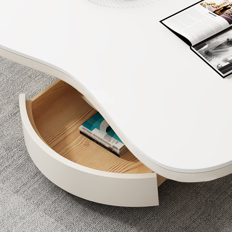 Slate Top Coffee Table Abstract Coffee Cocktail Table with Storage Drawers Clearhalo 'Coffee & Accent Tables' 'Coffee Tables' 'coffee_tables' 'furn' 'furn_coffee_tables' 'Furniture' 'Living Room Furniture' 6919222