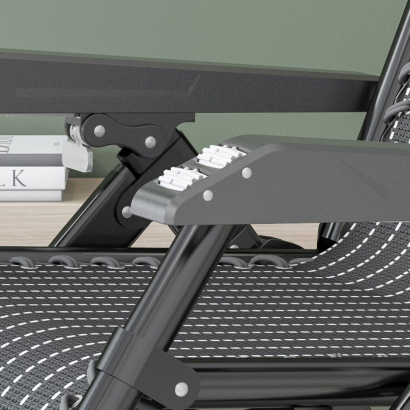 Sedia pieghevole in metallo in metallo standard in metallo contemporaneo