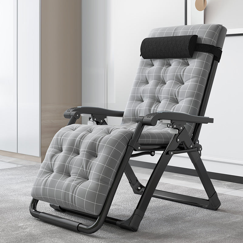 Sedia pieghevole in metallo in metallo standard in metallo contemporaneo