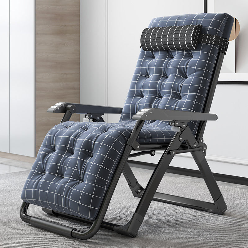 Sedia pieghevole in metallo in metallo standard in metallo contemporaneo