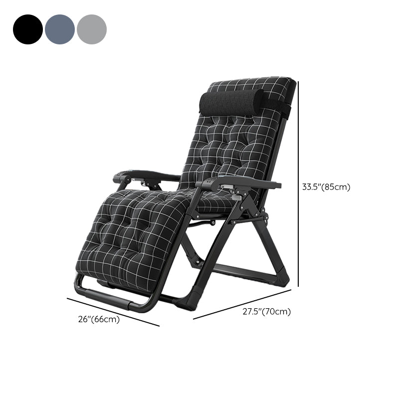 Sedia pieghevole in metallo in metallo standard in metallo contemporaneo