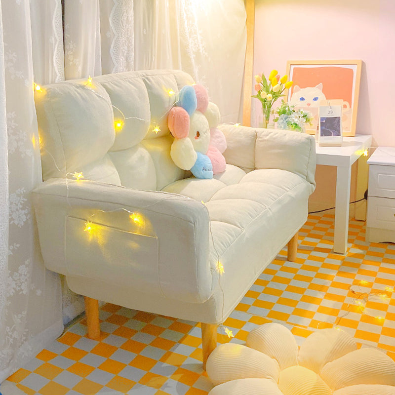 Salon canapé velours de style contemporain