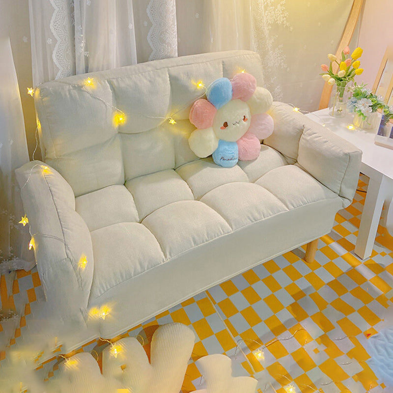 Salon canapé velours de style contemporain