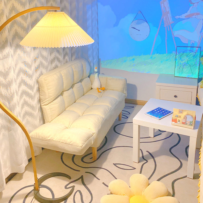 Salon canapé velours de style contemporain