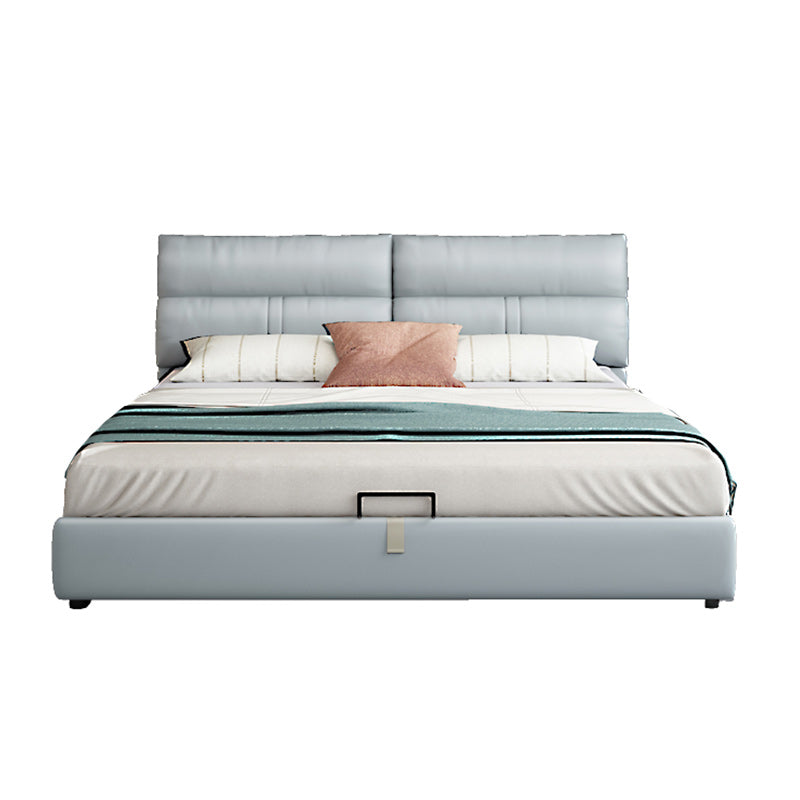 Mattress Included Platform Bed Frame Upholstered Headboard Platform Bed Clearhalo 'Bedroom Furniture' 'Beds' 'furn' 'furn_beds' 'Furniture' 6919452