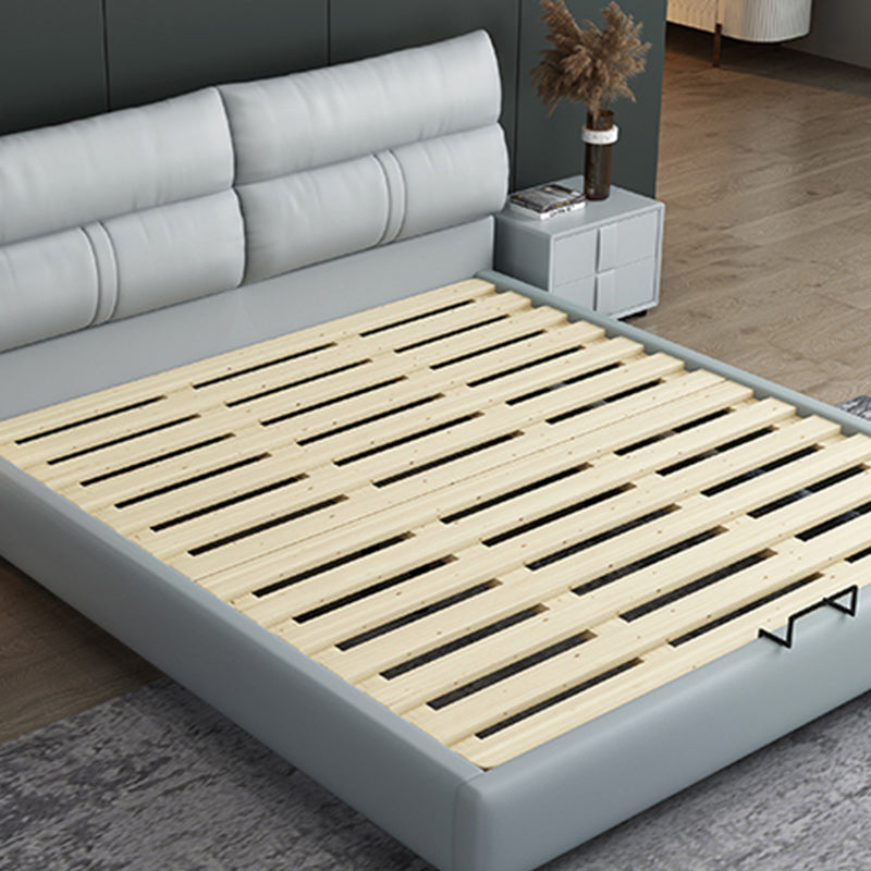 Mattress Included Platform Bed Frame Upholstered Headboard Platform Bed Clearhalo 'Bedroom Furniture' 'Beds' 'furn' 'furn_beds' 'Furniture' 6919454