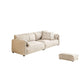 Fabric Sofa with Bolster Pillows Contemporary Apartment Seating