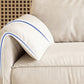 Fabric Sofa with Bolster Pillows Contemporary Apartment Seating