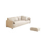Fabric Sofa with Bolster Pillows Contemporary Apartment Seating